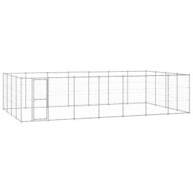 Outdoor Dog Kennel Galvanized Steel 364.7 ft²