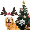 Dog Christmas Reindeer Antlers Headband Classic Elk Hat Headwear Pet Costumes Accessories pet gift