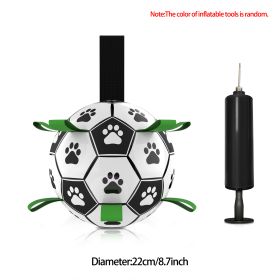 Interactive Dog Football Toy Soccer Ball Inflated Training Toy For Dogs Outdoor Border Collie Balls For Large Dogs Pet Supplies (Option: D)