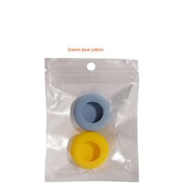 Silicone Tracker Pet Collar Anti-lost Locator Protective Shell (Option: Denim Blue And Yellow-M)