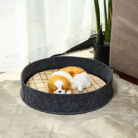 Pet Ice Mat Cat Nest Cooling Wear-resistant Universal (Option: Dark Gray-Large Size 50X50X8CM)