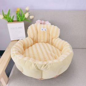 Personalized Big Eyes Round Sofa Nest (Option: Big Eyes Yellow-Diameter 48cm)