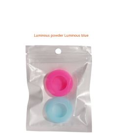 Silicone Tracker Pet Collar Anti-lost Locator Protective Shell (Option: Luminous Powder Blue-M)