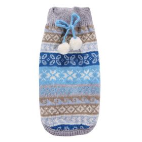 Christmas Sweet Baby Cat and Baby Dog Hair Ball Warm Knit (Type: BLUEM)