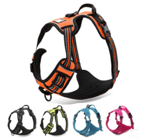 Truelove Pet Adjustable Safety Reflective Nylon Harness for Big Medium Large Dogs (Color: Orange, size: XS)