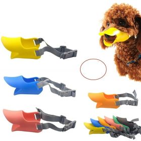 dog mouth cover; Dog muzzle; soft silicone mask; bite-proof; barking-proof and eating-proof. (colour: Orange OPP, size: M)