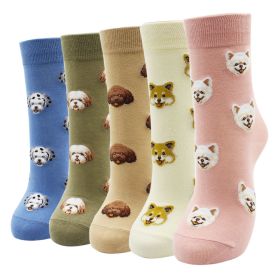 10 Pairs Fashion Colorful Kawaii Cute Cartoon Cotton Women Socks Harajuku Korean Halloween Cat Dog Owl Duck Fox Girl Socks (Color: AYT018, size: EU35-40)