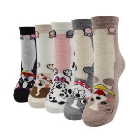 10 Pairs Fashion Colorful Kawaii Cute Cartoon Cotton Women Socks Harajuku Korean Halloween Cat Dog Owl Duck Fox Girl Socks (Color: JW2110, size: EU35-40)