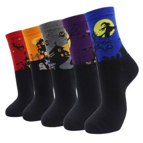 10 Pairs Fashion Colorful Kawaii Cute Cartoon Cotton Women Socks Harajuku Korean Halloween Cat Dog Owl Duck Fox Girl Socks (Color: AYT008, size: EU35-40)