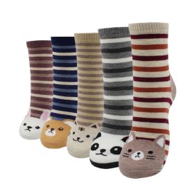 10 Pairs Fashion Colorful Kawaii Cute Cartoon Cotton Women Socks Harajuku Korean Halloween Cat Dog Owl Duck Fox Girl Socks (Color: JW2103, size: EU35-40)