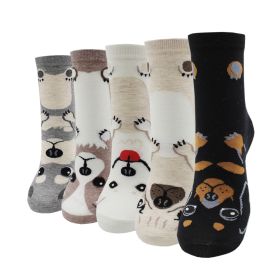 10 Pairs Fashion Colorful Kawaii Cute Cartoon Cotton Women Socks Harajuku Korean Halloween Cat Dog Owl Duck Fox Girl Socks (Color: JW2102, size: EU35-40)