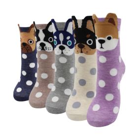 10 Pairs Fashion Colorful Kawaii Cute Cartoon Cotton Women Socks Harajuku Korean Halloween Cat Dog Owl Duck Fox Girl Socks (Color: JW2105, size: EU35-40)