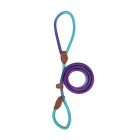 Colorful Durable Bold Nylon Pet Hand Holding Rope (Option: Dark Purple Blue-M)